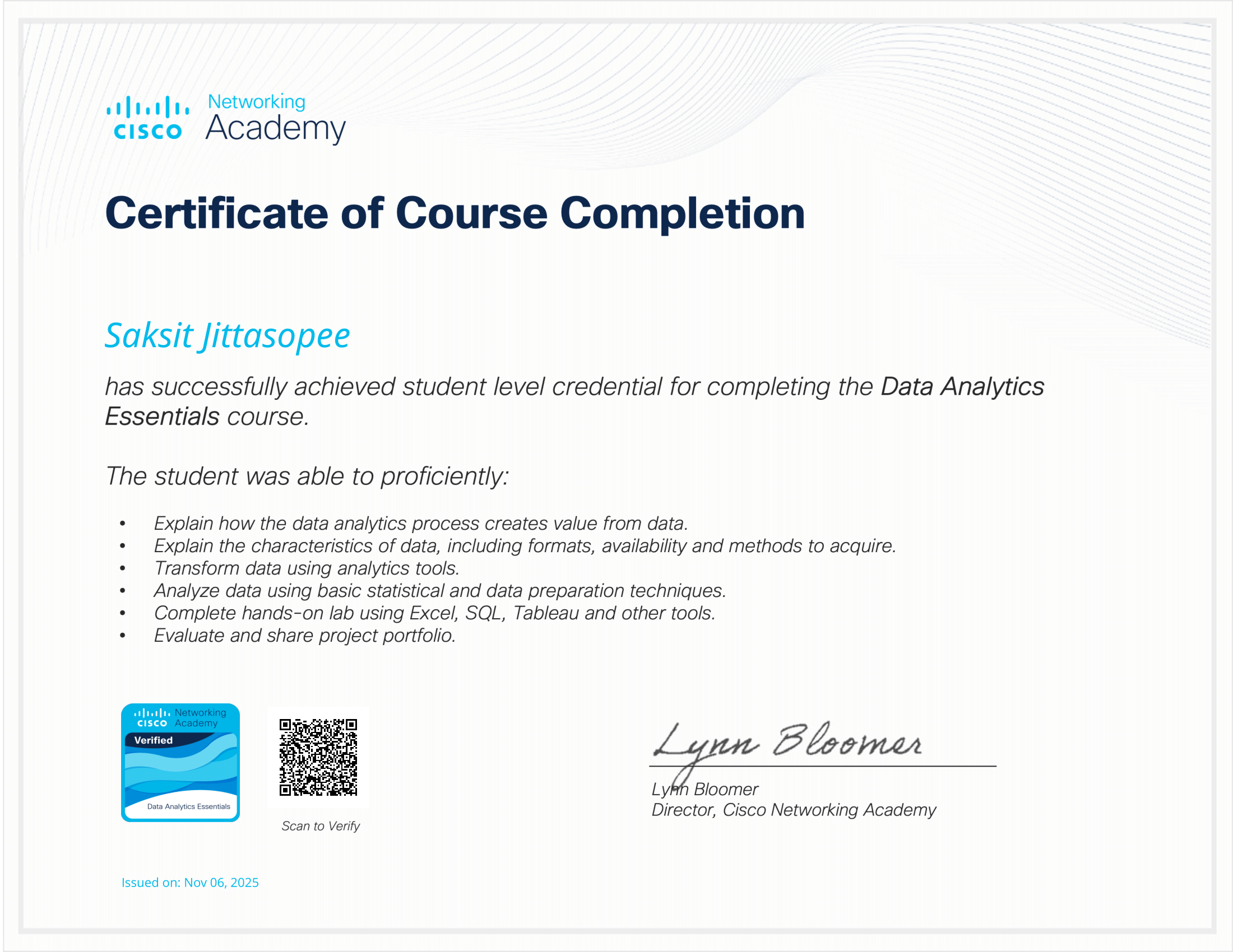 Data Analytics Essentials