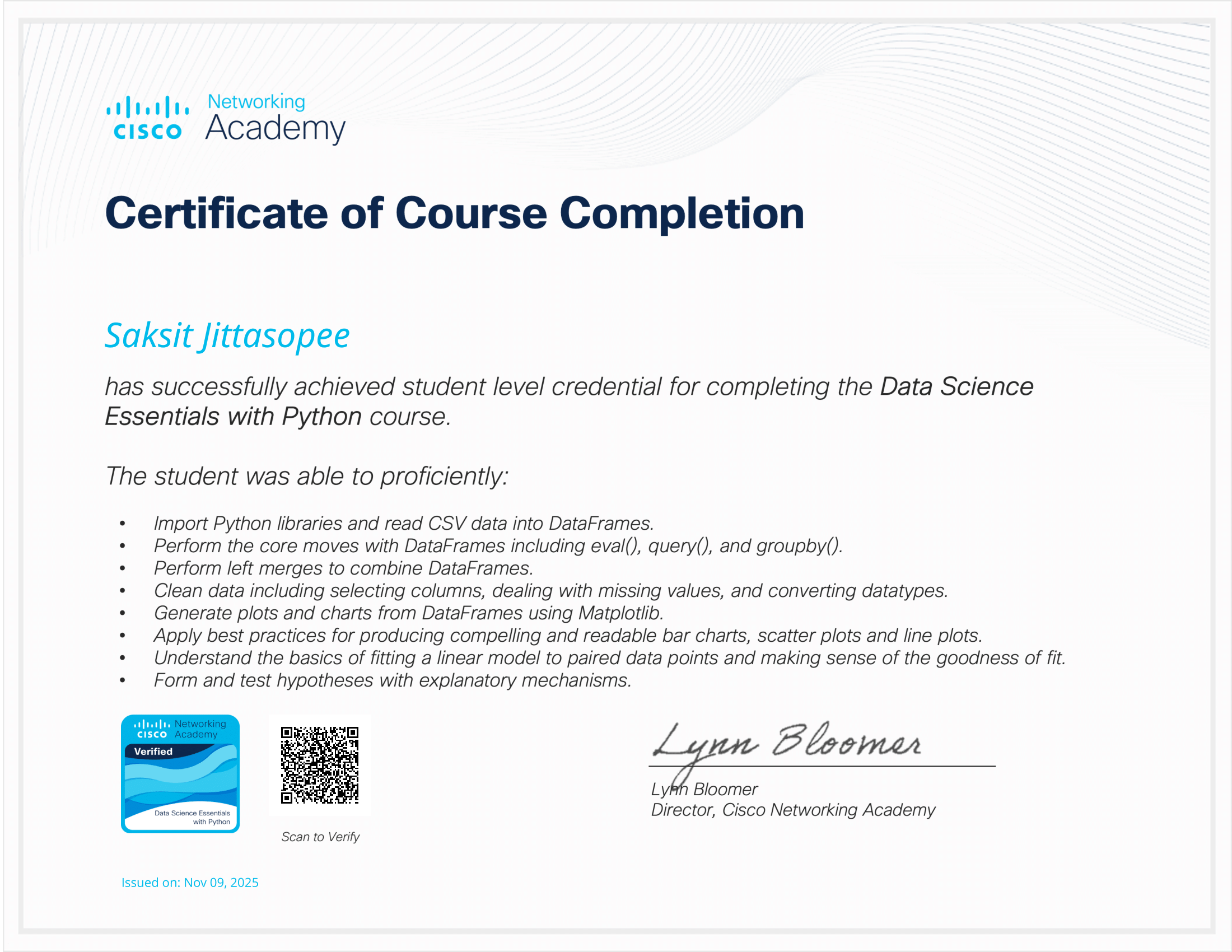 Data Science Essentials With Python
