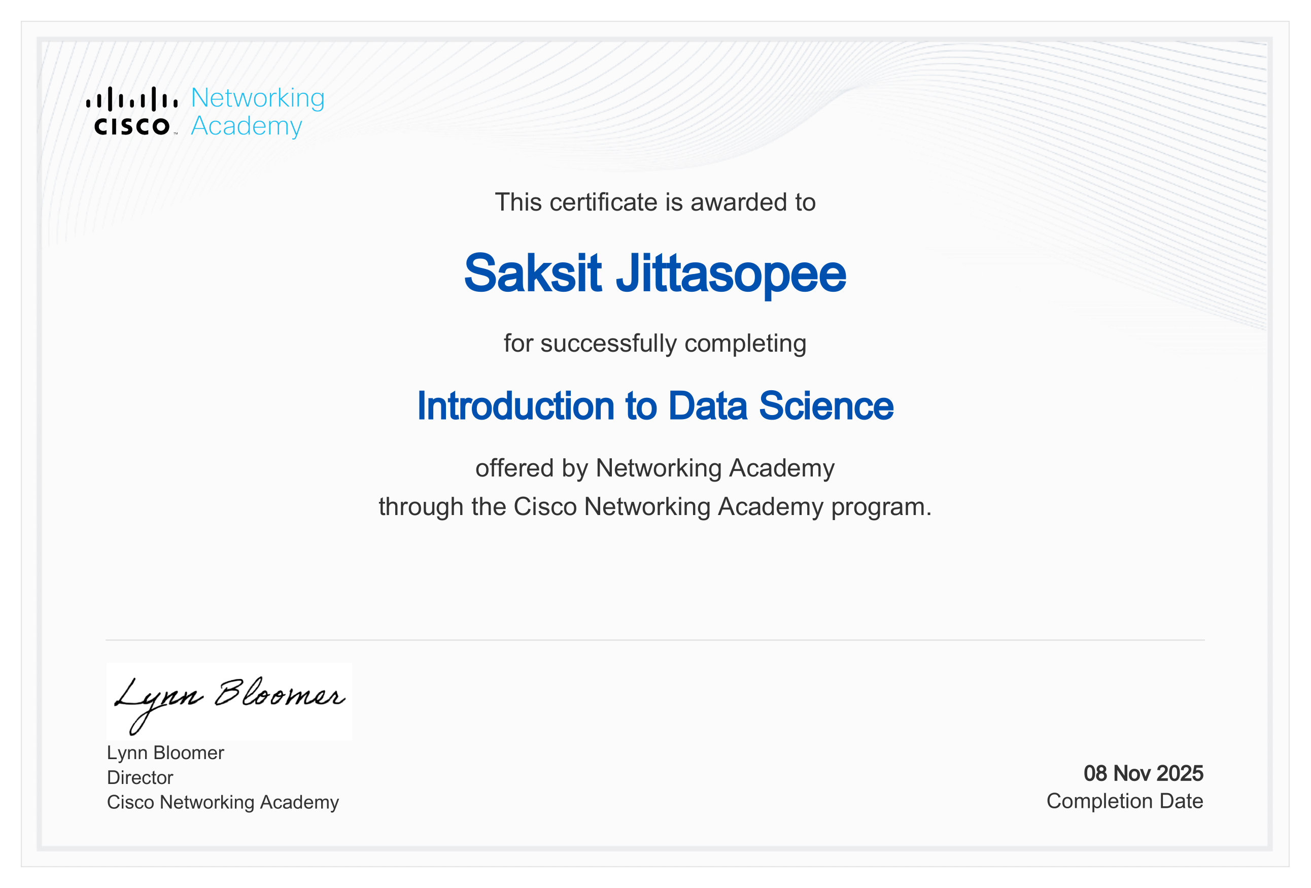 Introduction to Data Science
